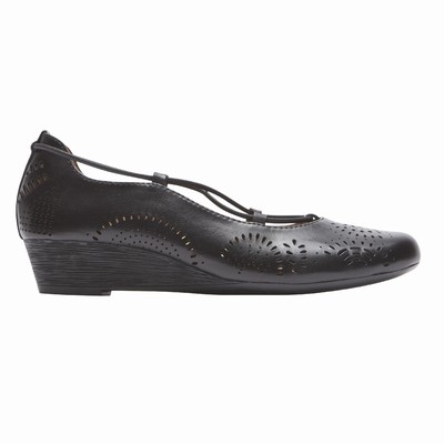 Rockport Cobb Hill Judson Cross Wedges Damen Schwarz YWF-690374